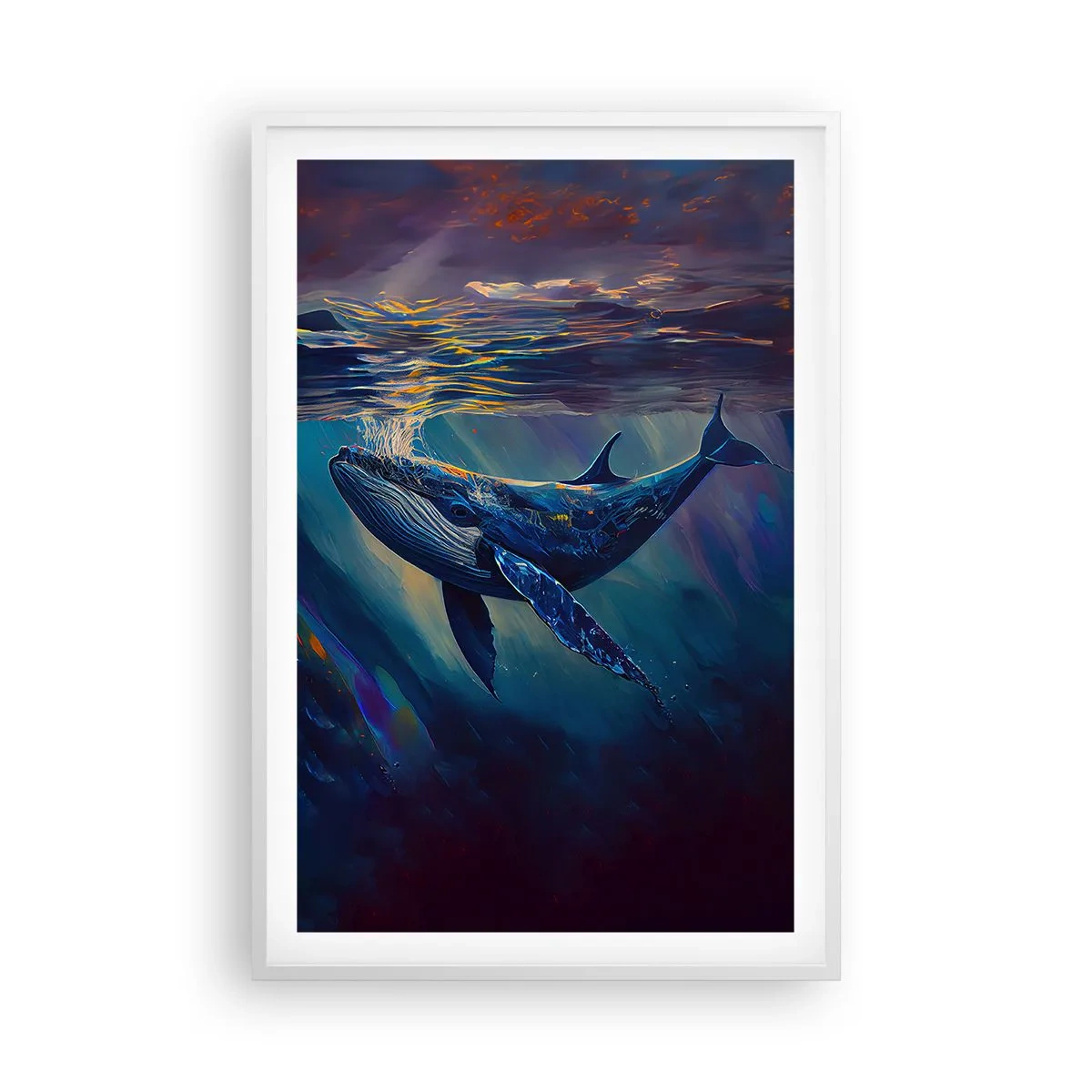 Poster în ramă albă - Bun venit în lumea mea - 61x91 cm