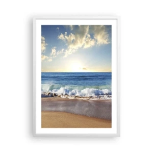 Poster în ramă albă - Mișcare și liniște în același timp - 50x70 cm