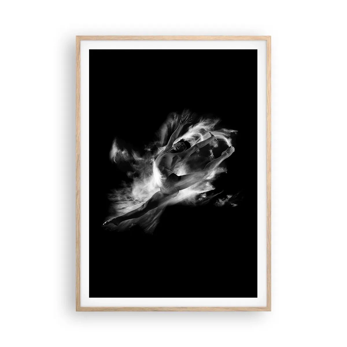 Poster în ramă de stejar deschis - Oprit în zbor - 70x100 cm