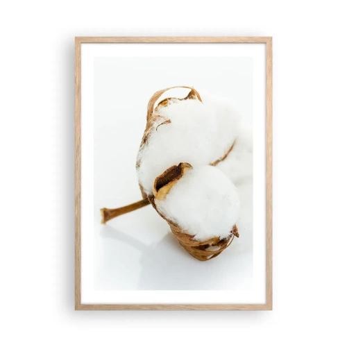 Poster în ramă de stejar deschis - Moale prin natură - 50x70 cm