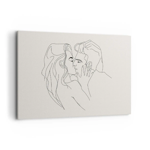 Tablou pe pânză - Încurcați în sentimente - 100x70 cm