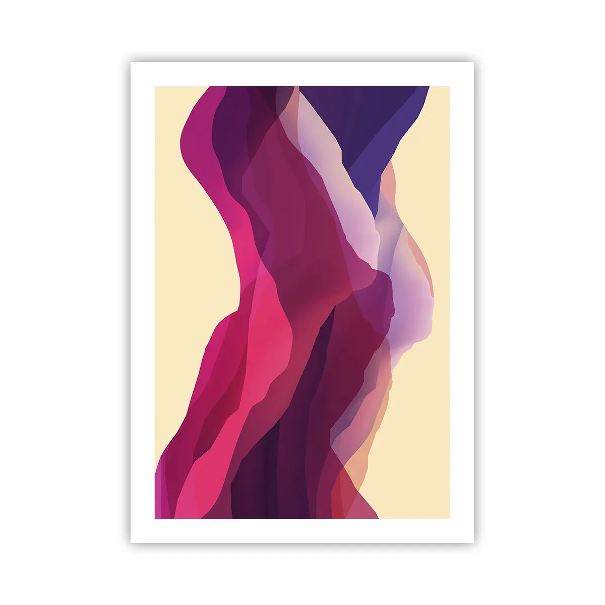 Poster - Valuri de violet - 50x70 cm