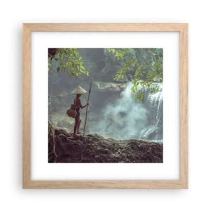 Poster în ramă de stejar deschis - Prietenul naturii - 30x30 cm