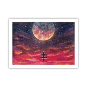 Poster - Cu capul în nori - 70x50 cm