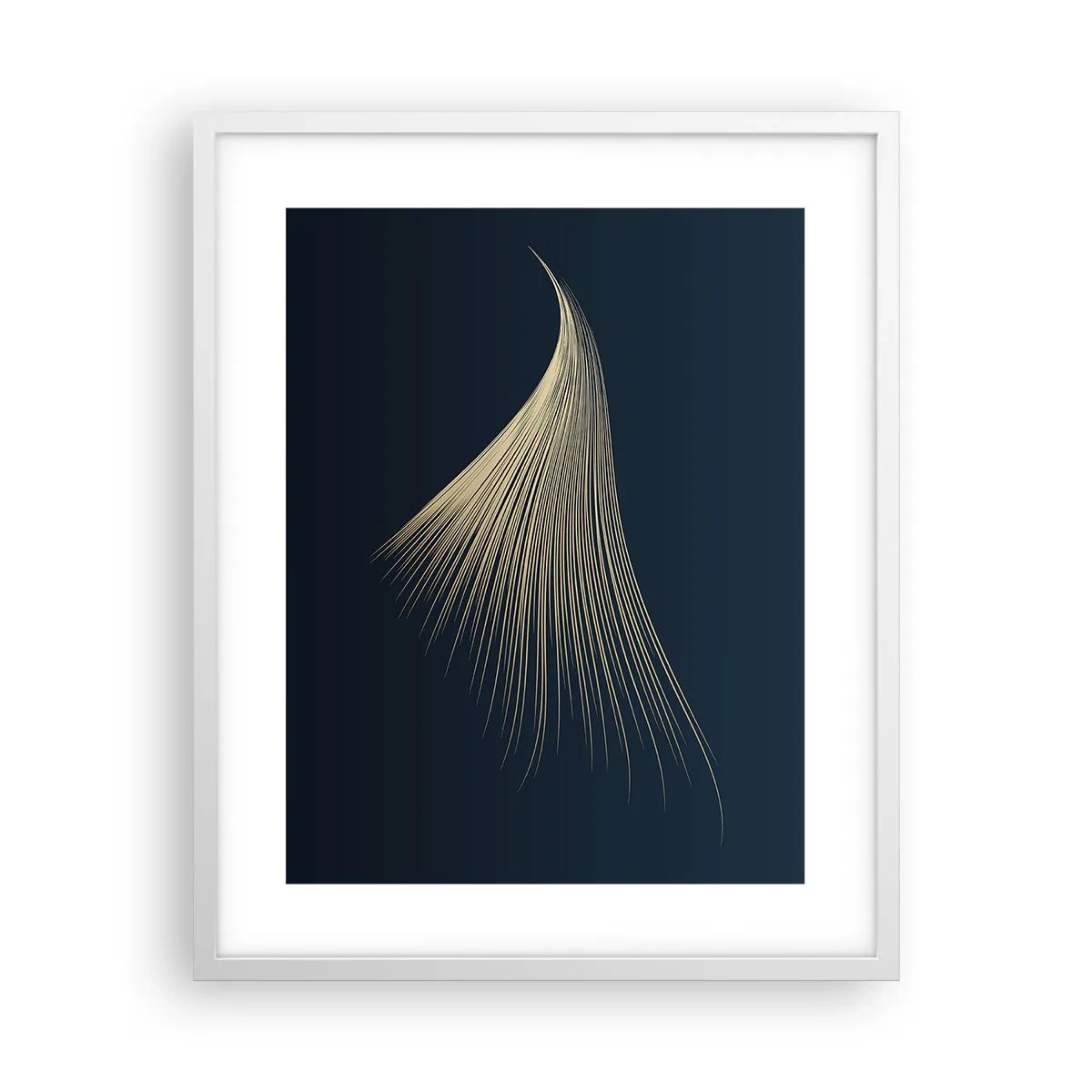 Poster în ramă albă - Ca părul unui înger - 40x50 cm