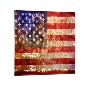 Tablou pe sticlă - Gloria nu trece - 40x40 cm