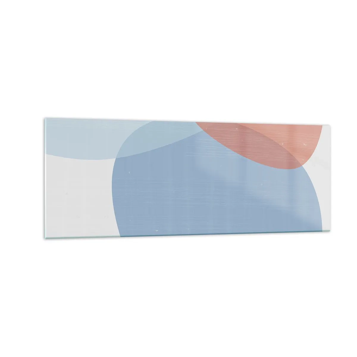 Tablou pe sticlă - Relații pastelate - 140x50 cm