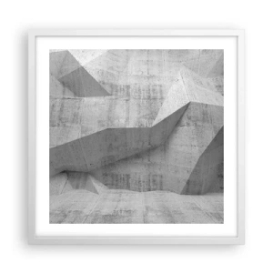 Poster în ramă albă - O adevărată provocare - 50x50 cm