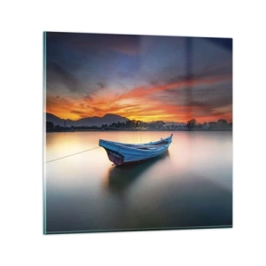 Tablou pe sticlă - O noapte bună înainte - 70x70 cm