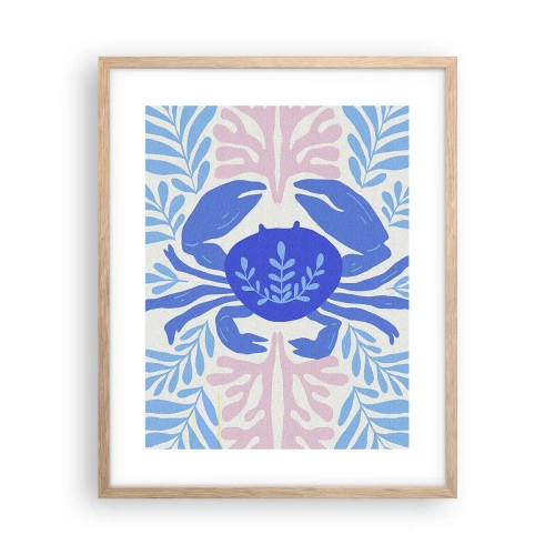 Poster în ramă de stejar deschis - Ca o floare de mare - 40x50 cm