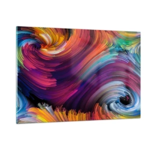 Tablou pe sticlă - Începutul unei lumi noi - 120x80 cm