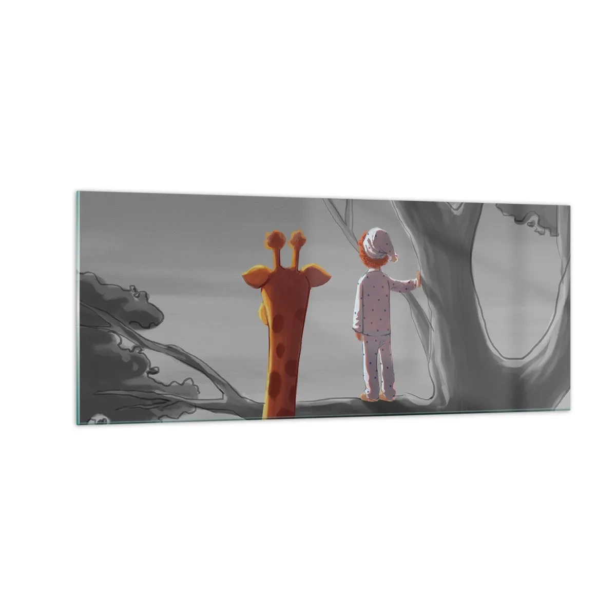 Tablou pe sticlă - Acest lucru se întâmplă cu adevărat - 100x40 cm