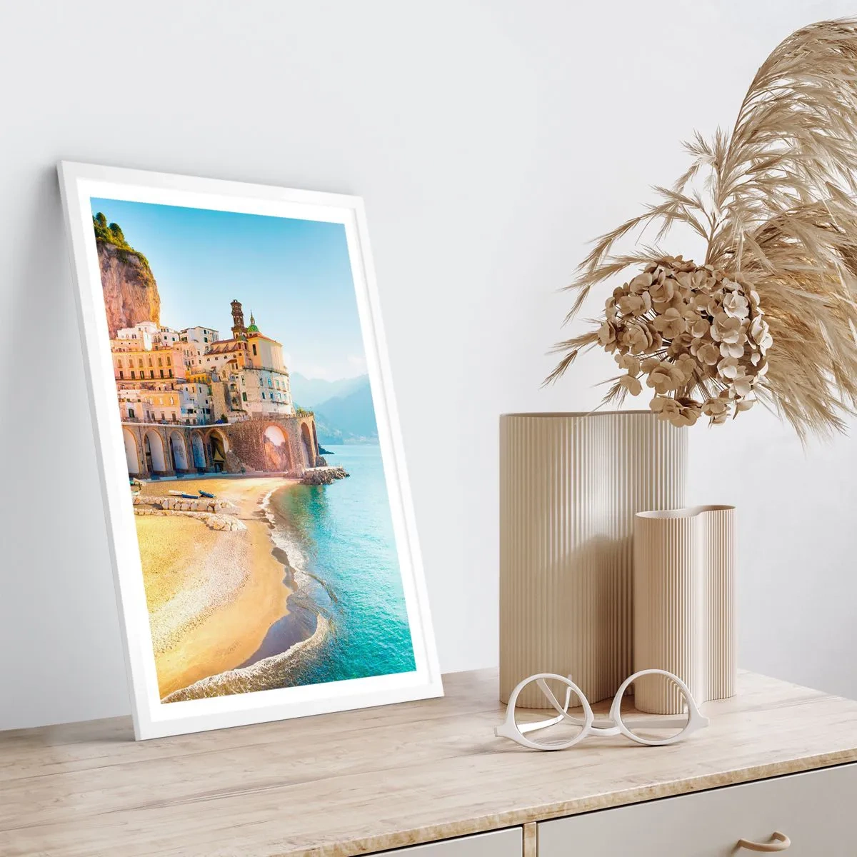 Poster în ramă albă - Un oraș incredibil - 70x100 cm