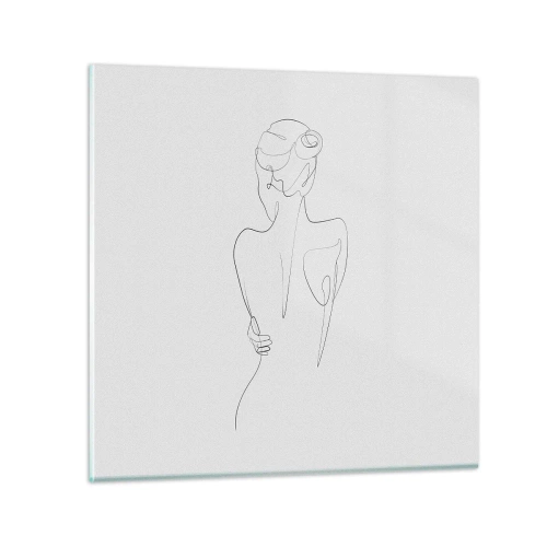 Tablou pe sticlă - Muzica corpului - 40x40 cm