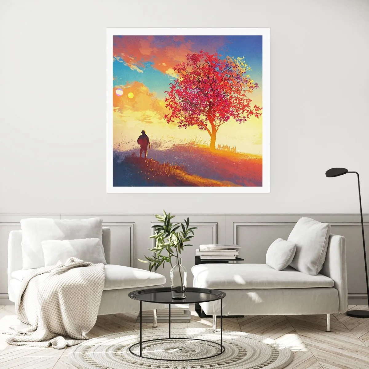 Poster - Pelerin la destinație - 30x30 cm