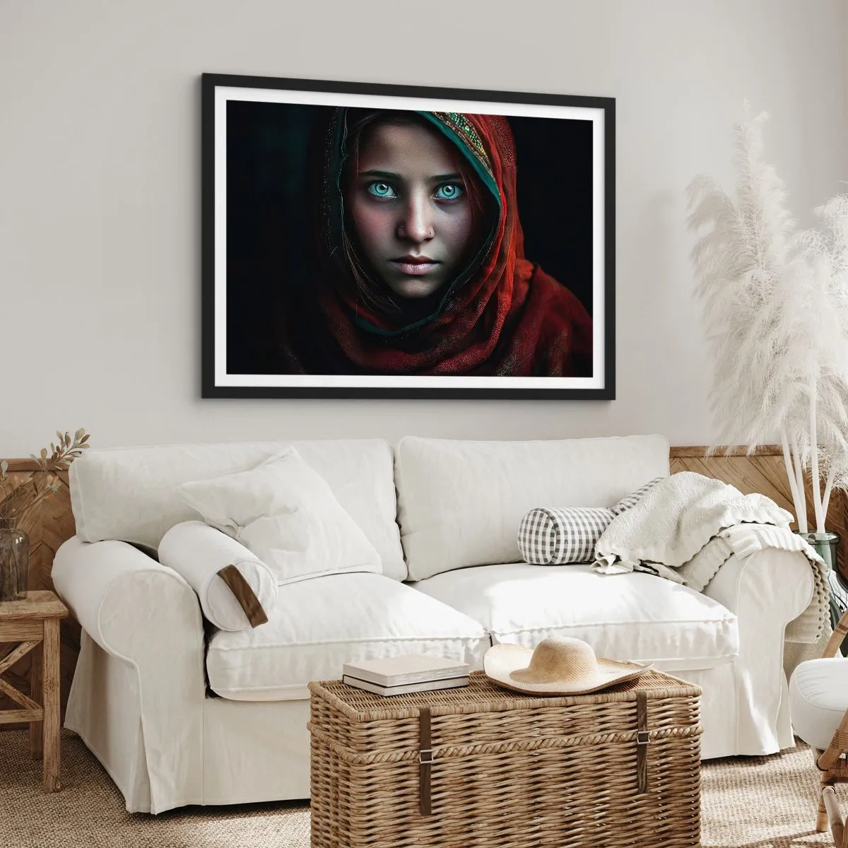 Poster în ramă neagră - Prințesa orientală - 70x50 cm