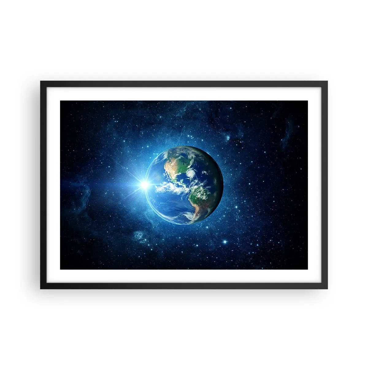 Poster în ramă neagră - Suntem în ceruri - 70x50 cm