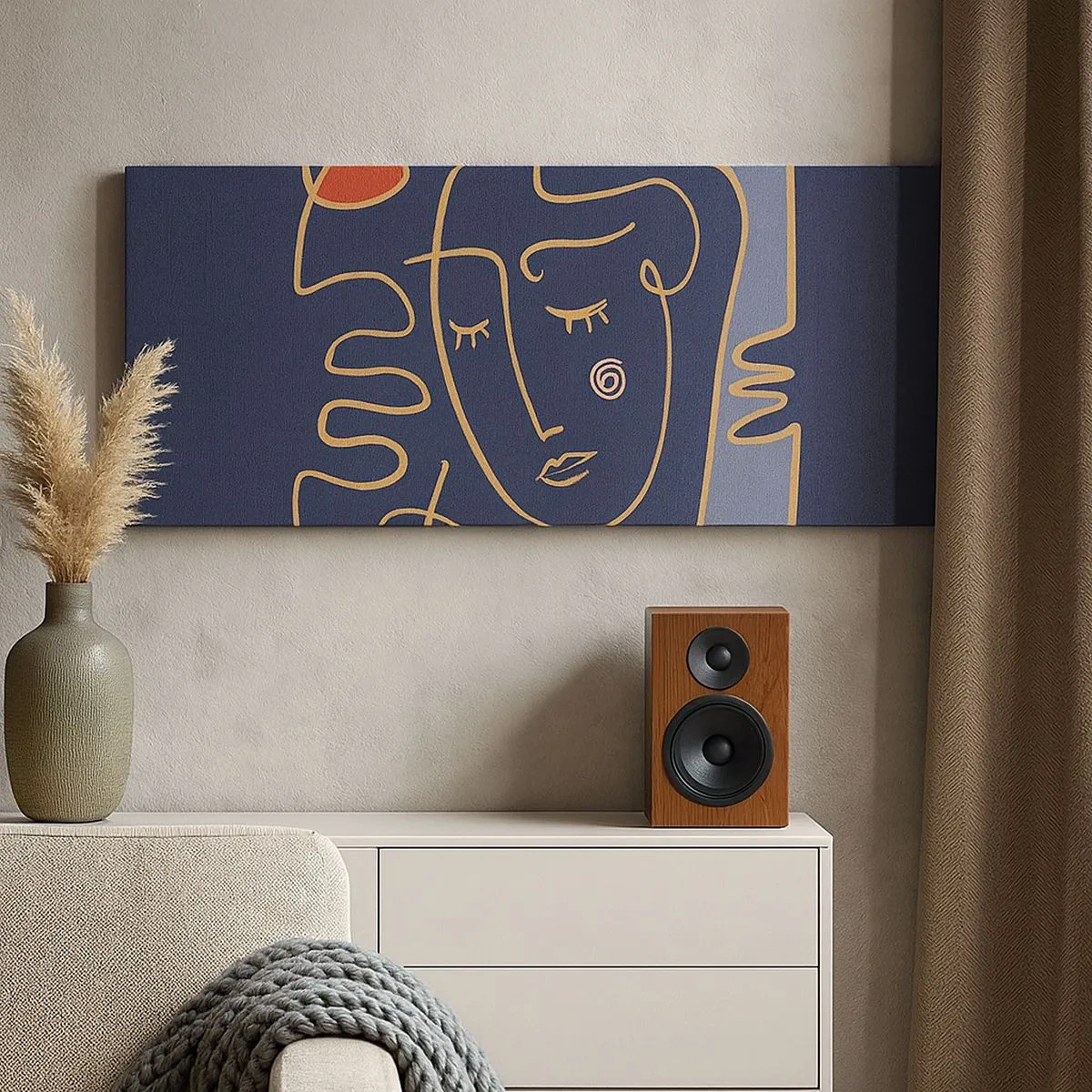 Tablou pe pânză - În reverie - 100x40 cm