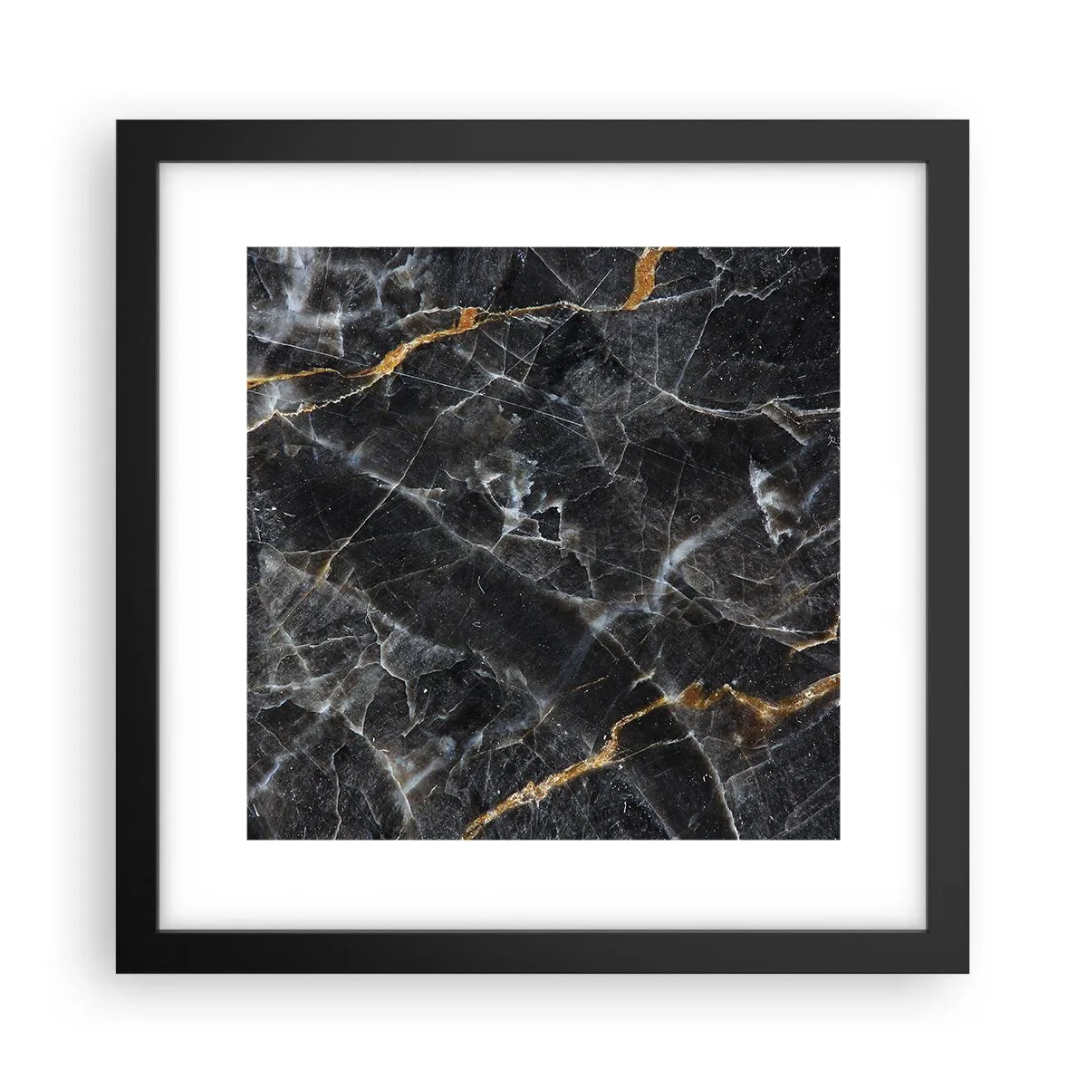 Poster în ramă neagră - Viața interioară a unei pietre - 30x30 cm
