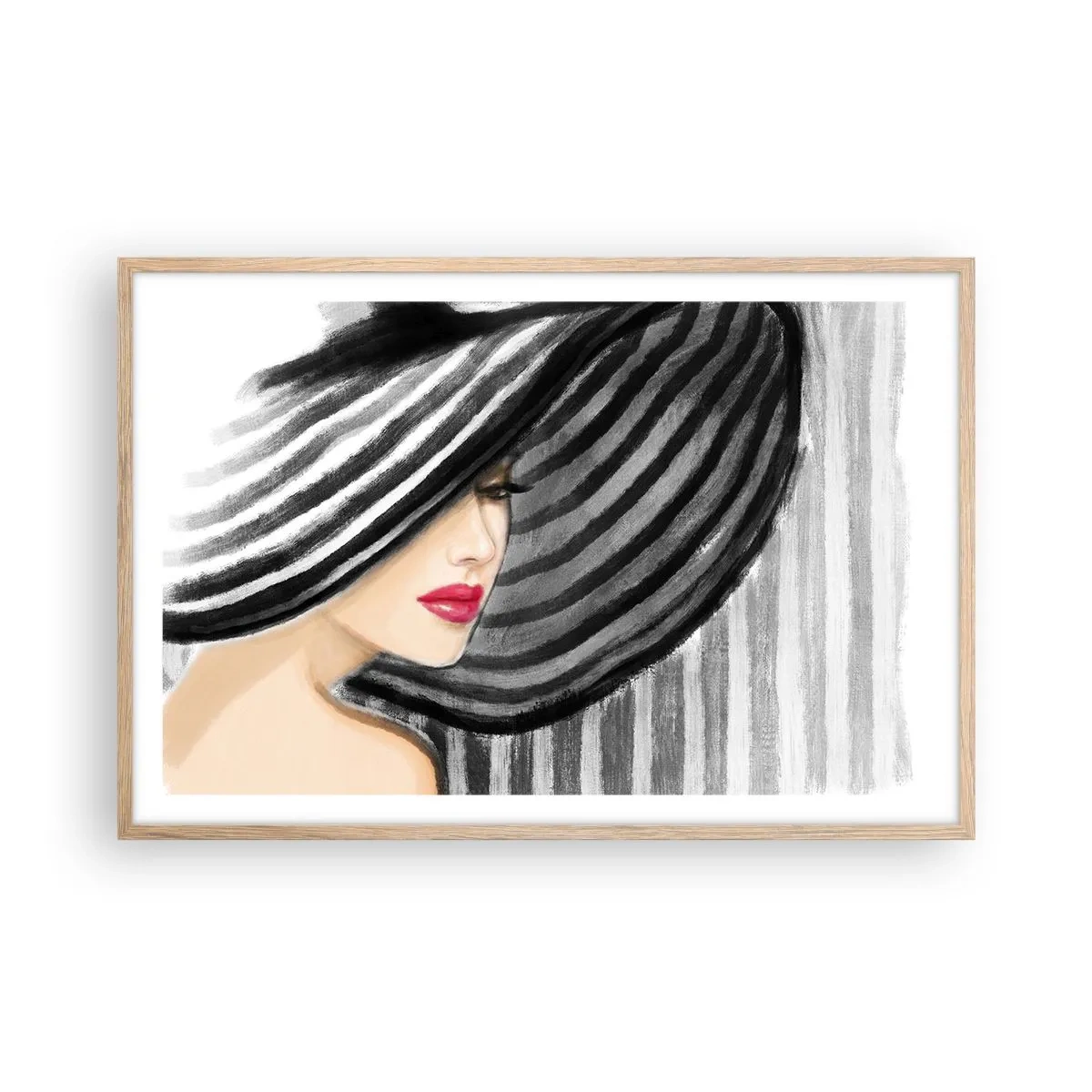 Poster în ramă de stejar deschis - Unde te pot găsi? - 91x61 cm