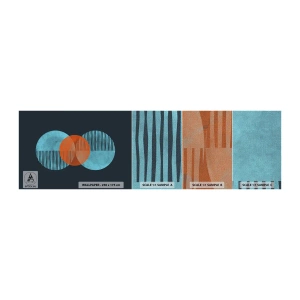 Mostră tapet Premium Canvas - Compoziție simetrică - Abstracția, Bucată, Model geometric - 100x30 cm