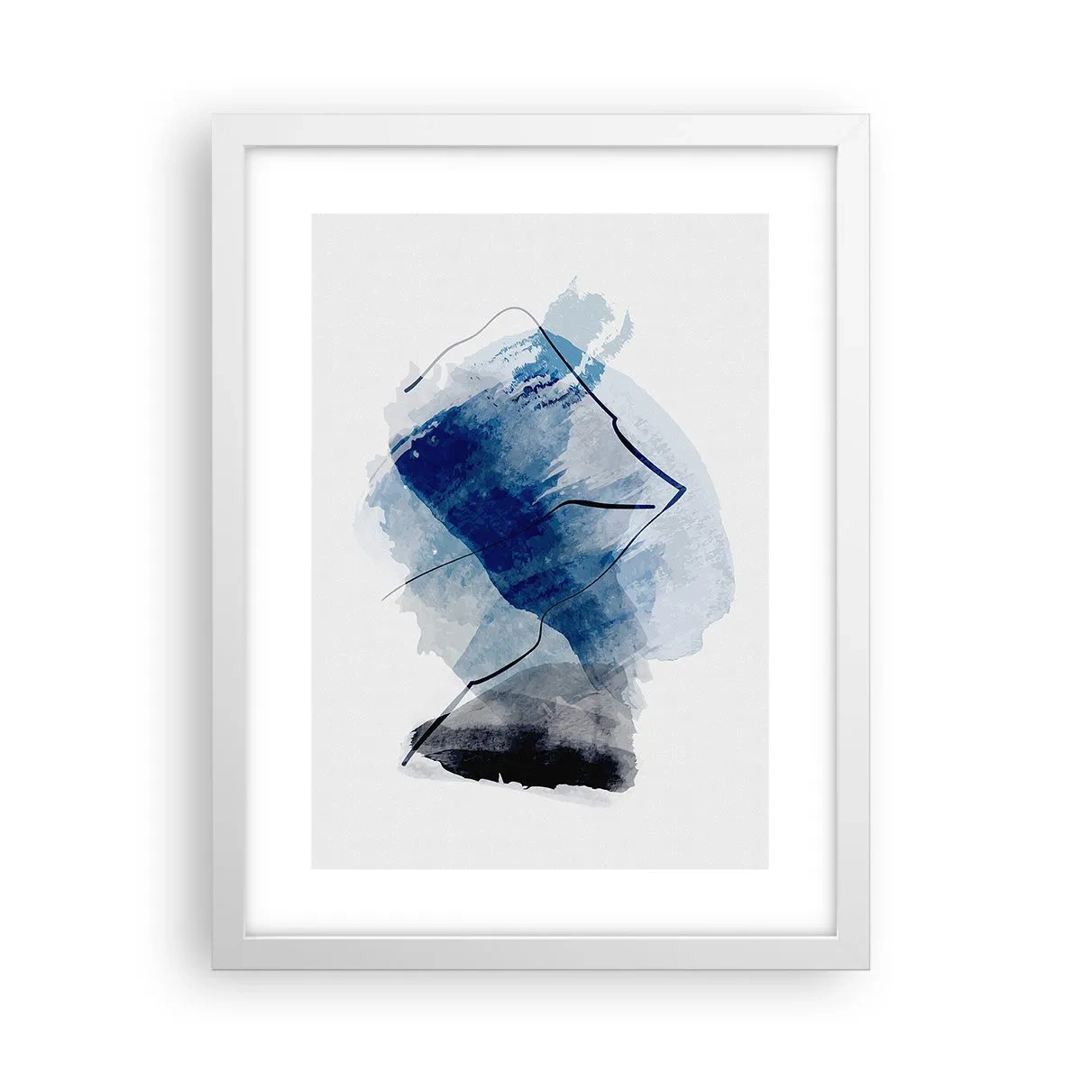 Poster în ramă albă - Iceberg - 30x40 cm