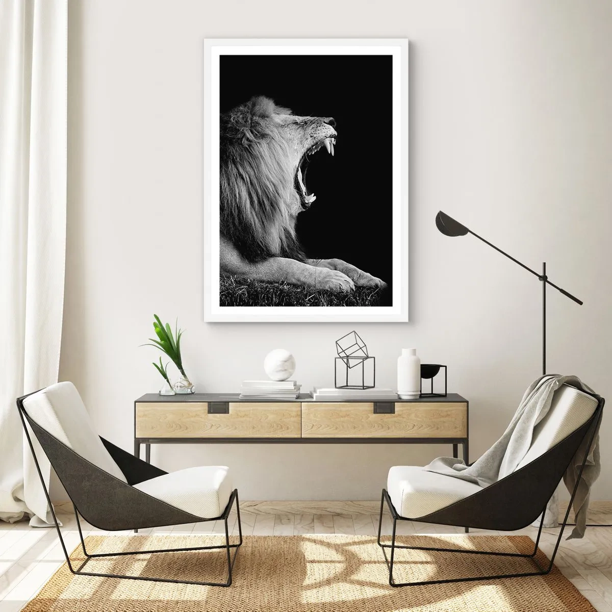 Poster în ramă albă - Fără nici o ezitare - 70x100 cm