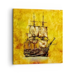 Tablou pe pânză - Ne îndreptăm spre Tortuga! - 70x70 cm