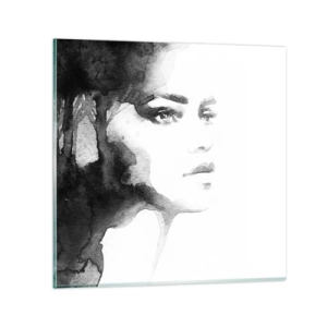 Tablou pe sticlă - Creată de secrete și ceață - 40x40 cm