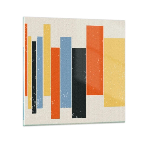 Tablou pe sticlă - Înregistrare muzicală - 50x50 cm