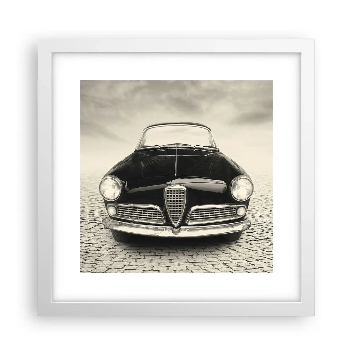 Poster în ramă albă - Și cum să nu mă iubești? - 30x30 cm