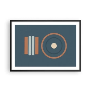 Poster în ramă neagră - Esența problemei - 70x50 cm