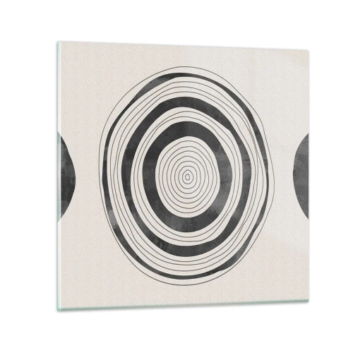 Tablou pe sticlă - Centrul cel mai important - 30x30 cm