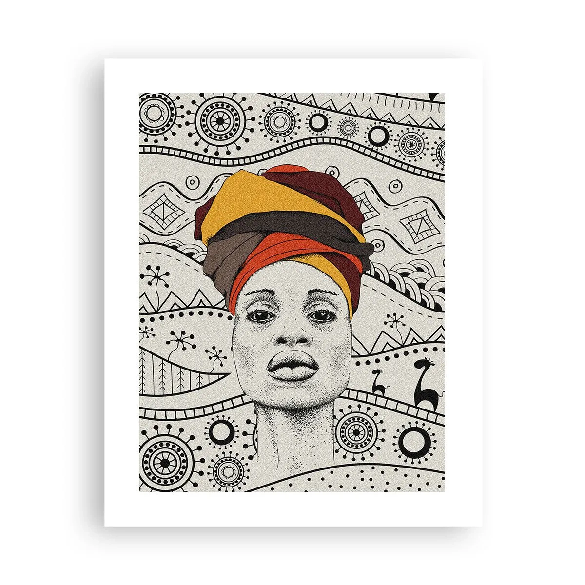 Poster - Portret african - 40x50 cm
