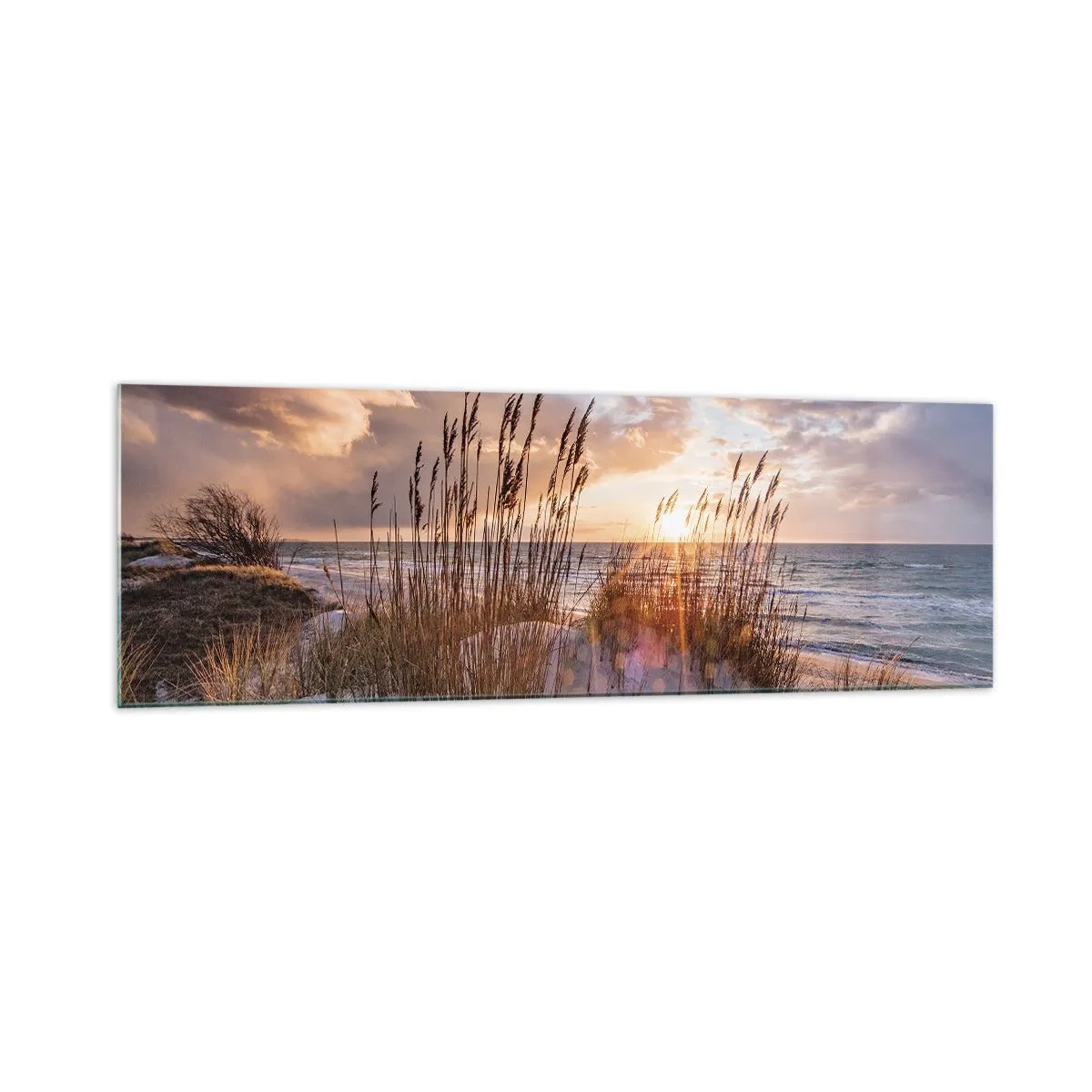Tablou pe sticlă - Adio soare și vânt - 160x50 cm