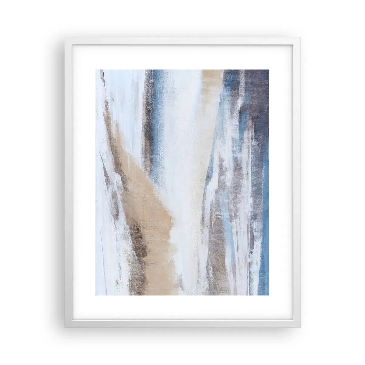 Poster în ramă albă - Compoziție de iarnă - 40x50 cm