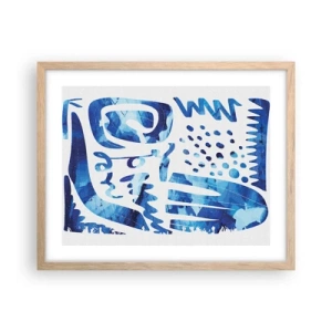 Poster în ramă de stejar deschis - Înapoi la rădăcini - 50x40 cm