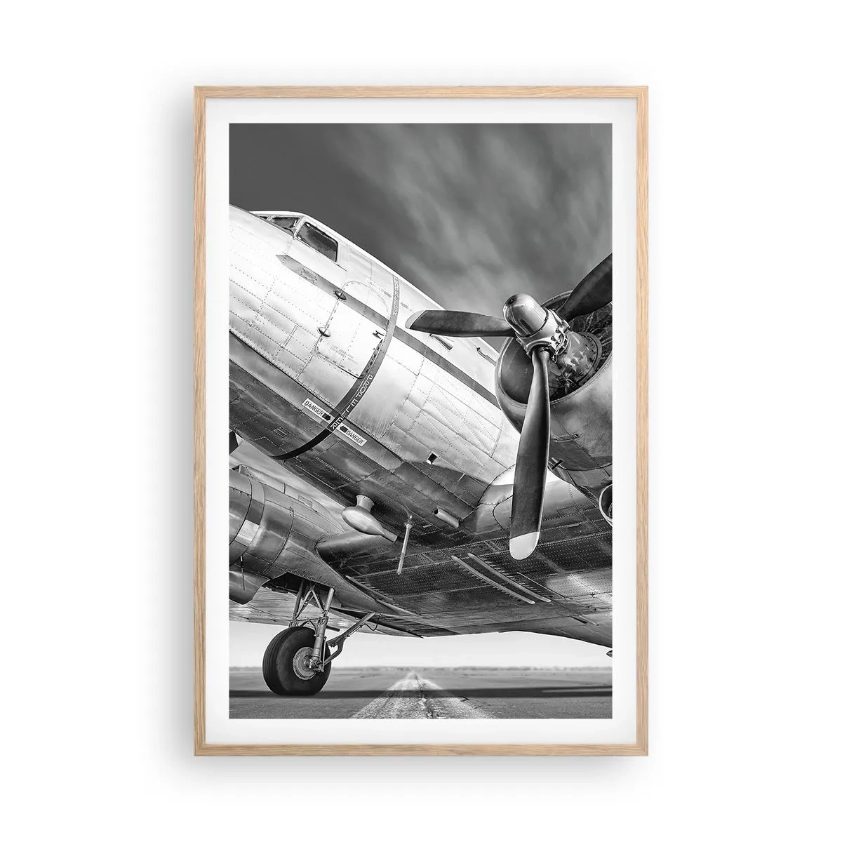 Poster în ramă de stejar deschis - Întotdeauna gata de zbor - 61x91 cm