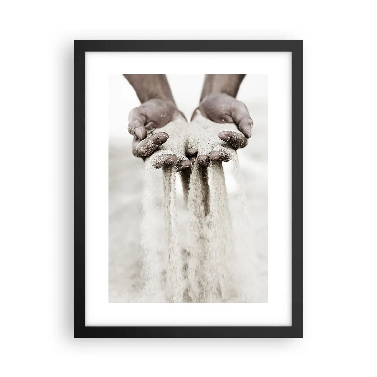 Poster în ramă neagră - Cu aceste mâini... - 30x40 cm