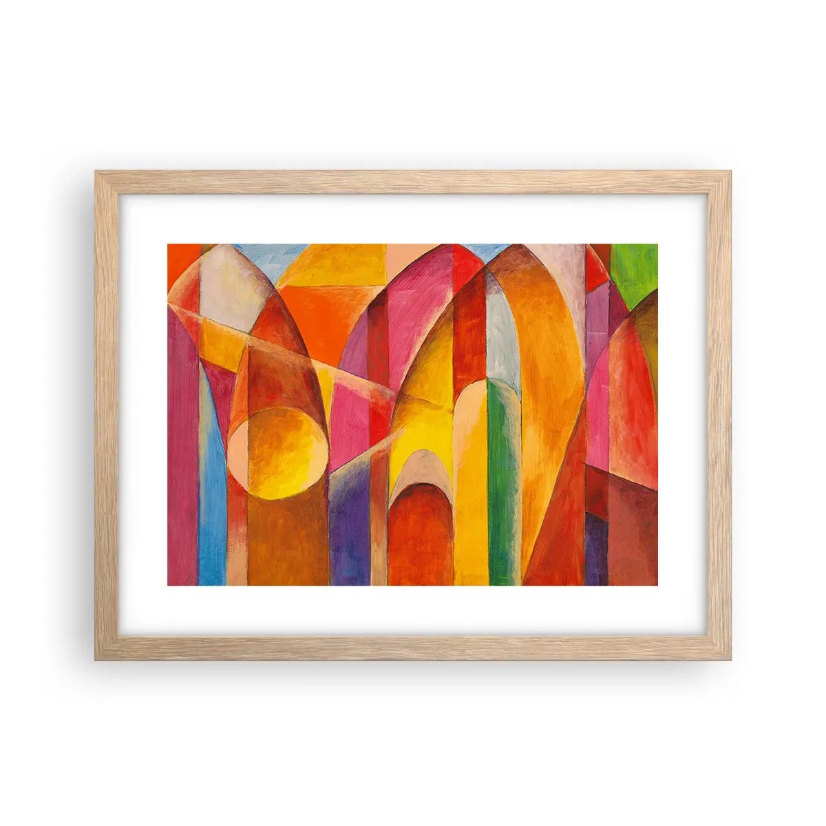 Poster în ramă de stejar deschis - Catedrala Soarelui - 40x30 cm