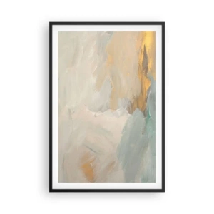Poster în ramă neagră - Abstracție - lumea blândeții - 61x91 cm