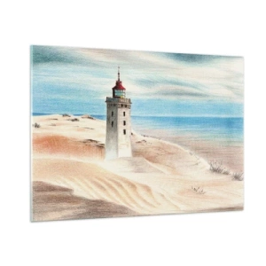 Tablou pe sticlă - Privind mereu marea - 100x70 cm