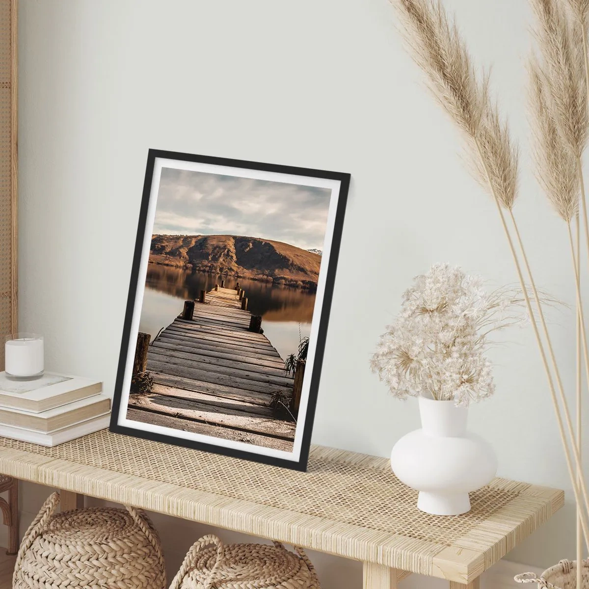 Poster în ramă neagră - Peisaj în tăcere - 70x100 cm