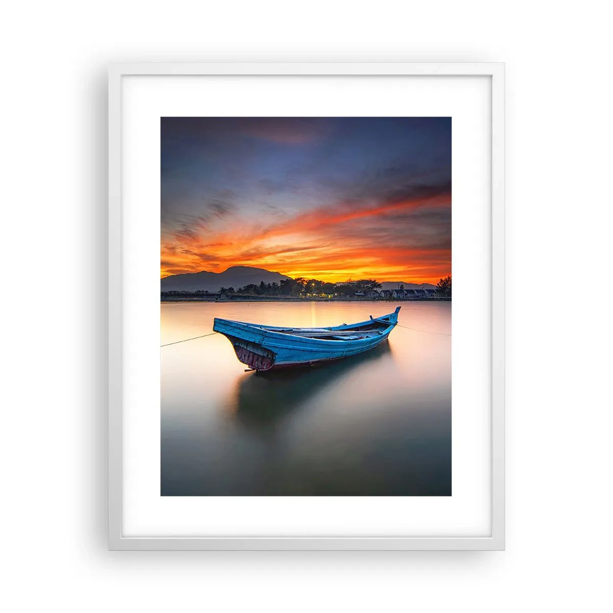 Poster în ramă albă - O noapte bună înainte - 40x50 cm