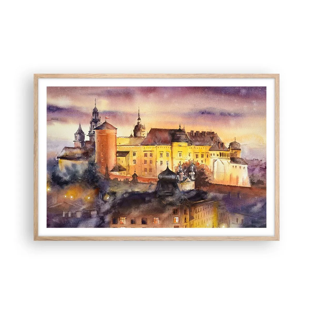 Poster în ramă de stejar deschis - Poveste și basm - 91x61 cm