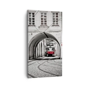 Tablou pe pânză - Printr-un labirint urban - 45x80 cm