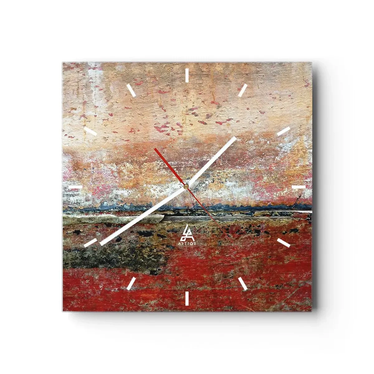 Ceas de perete - Ceas pe sticlă - Oare este marea? - 30x30 cm