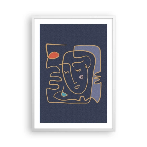 Poster în ramă albă - În reverie - 50x70 cm