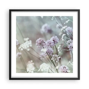 Poster în ramă neagră - Ierburi dulci filigranate - 50x50 cm