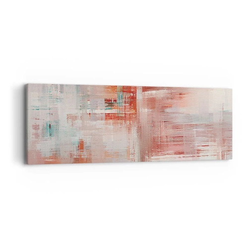 Tablou pe pânză - În ceață. Dar roz - 90x30 cm